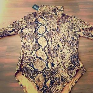 Brand New snake print bodysuit